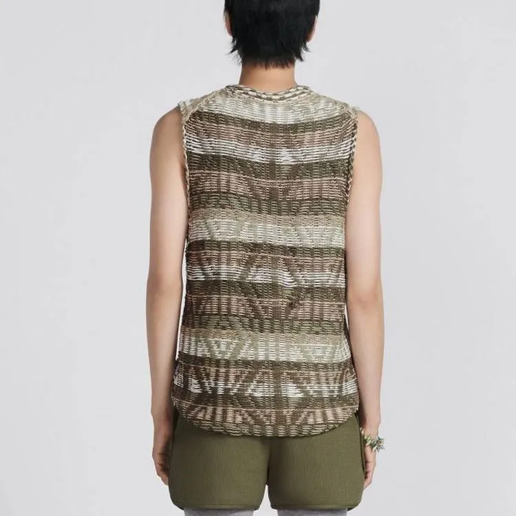 DIOR T Shirts Men Brown-3
