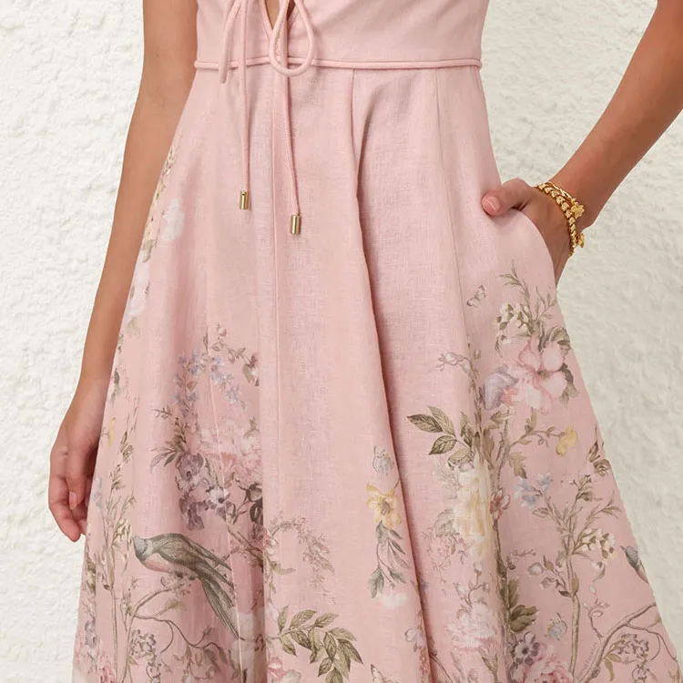 Zimmermann Waverly Plunge Midi Dress-3
