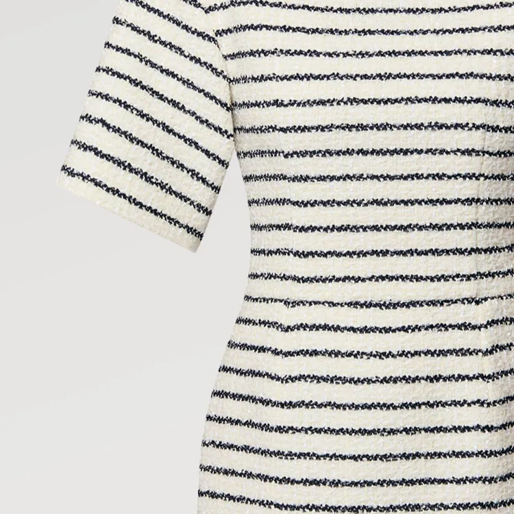LOUIS VUITTON Striped Tweed Dress-3