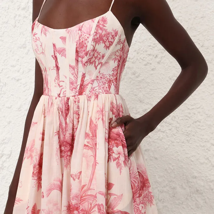 Zimmermann Waverly Corset Midi Dress-4