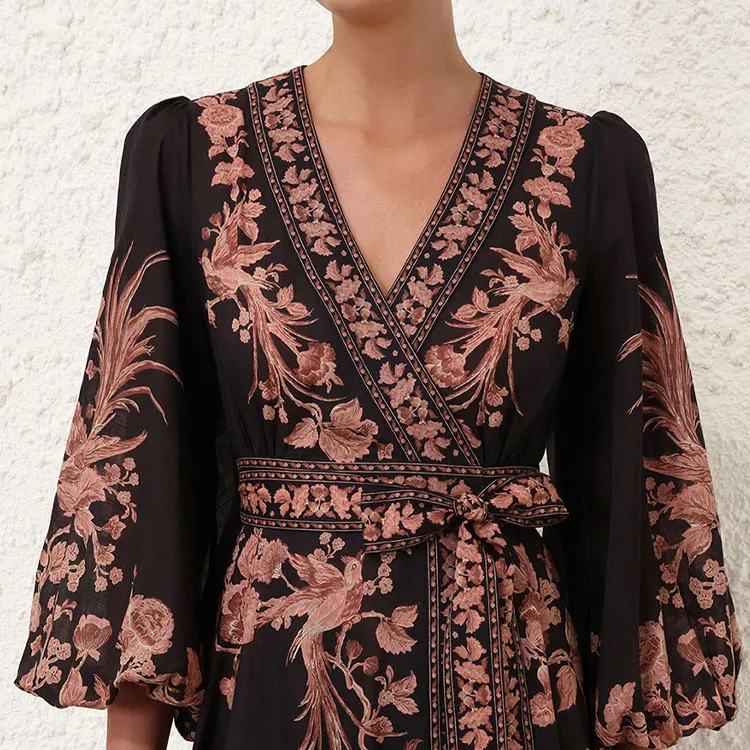 Zimmermann Waverly Wrapped Midi Dress-4