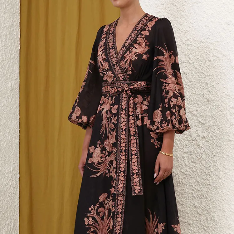 Zimmermann Waverly Wrapped Midi Dress-5