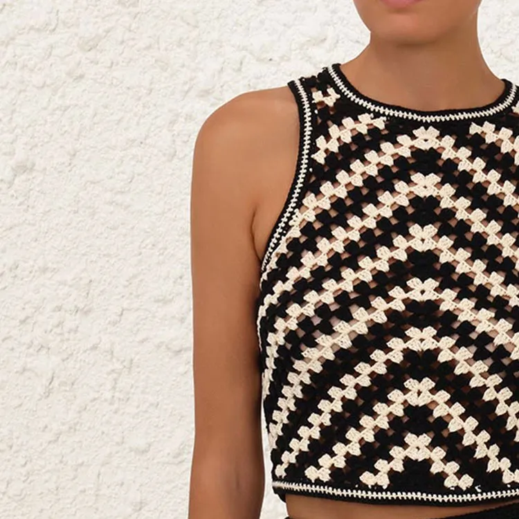 Zimmermann Halliday Crochet Knitted Tank Top-5