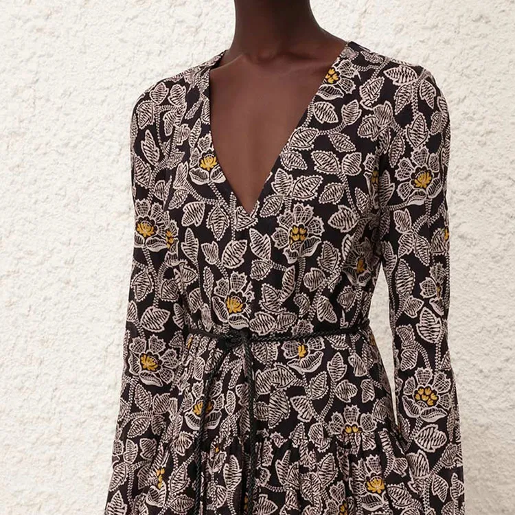Zimmermann SS24 Long-Sleeved Dresses Women's Black-4