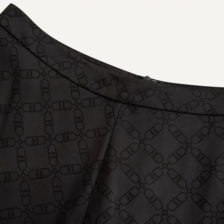 KARL LAGERFELD SS24 Casual Long Skirt Women's Black-4