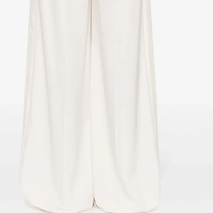 MaxMara High waist Wide leg Pleated Trousers-6