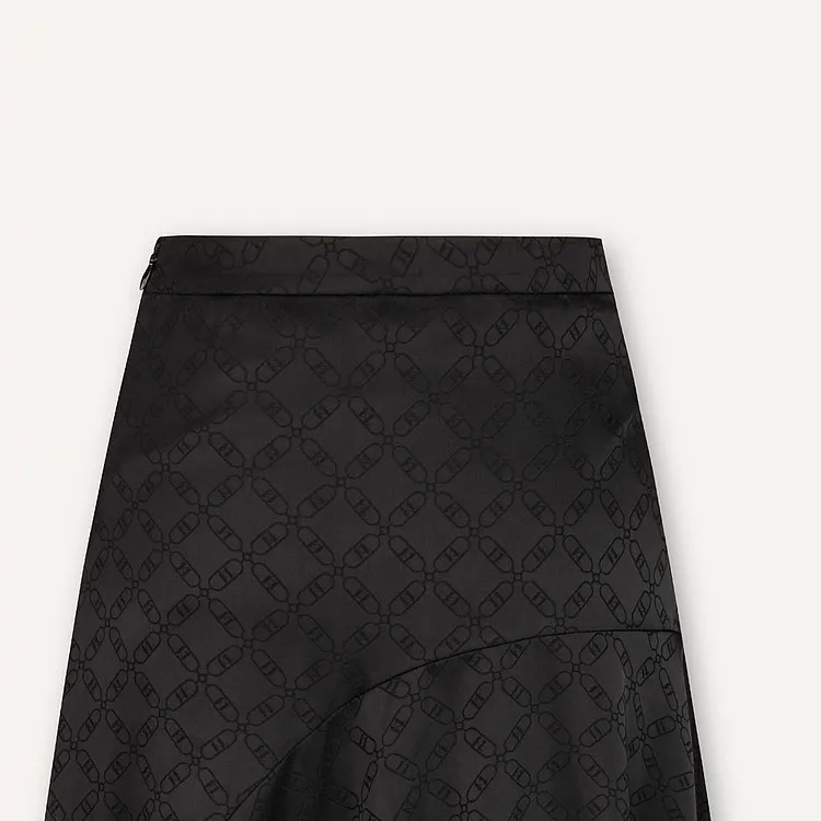 KARL LAGERFELD SS24 Casual Long Skirt Women's Black-5