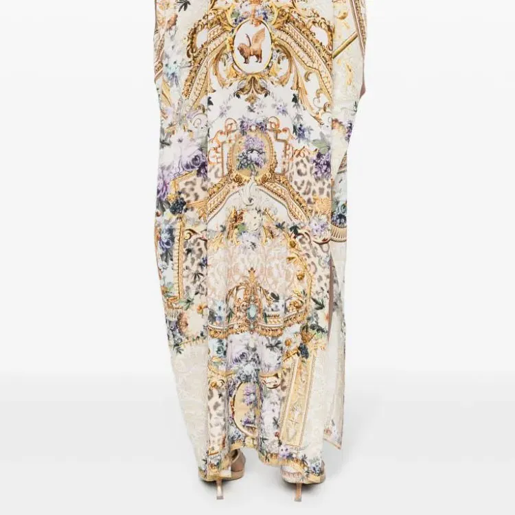 Camilla Slim Fit Kaftan W/ Split Palazzo Play Date-5