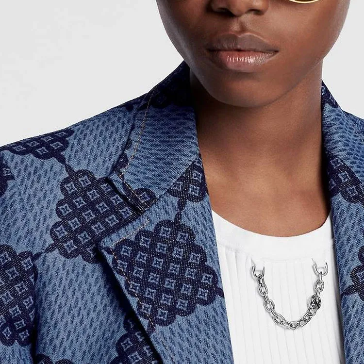 LOUIS VUITTON Damier Denim Preppy Blazer-3