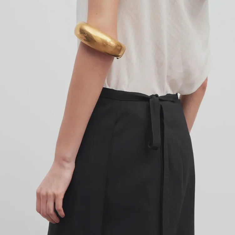 THE ROW Voice Maxi Apron Skirt-5