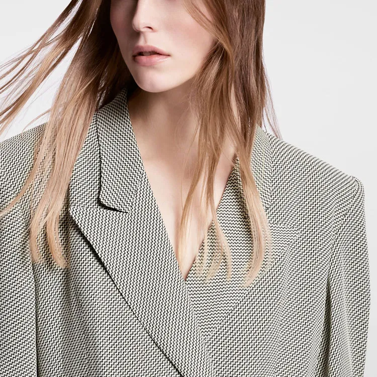 LOUIS VUITTON Zigzag Short Sleeved Blazer-4