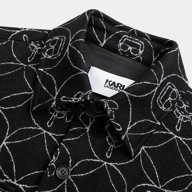 KARL LAGERFELD FW23 Jackets & Coats Men's Black-4