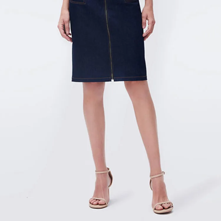 DVF Diane Von Furstenberg Denim Short Skirts Women's Blue-5