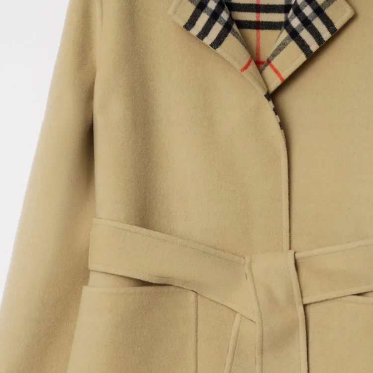 Burberry Vintage Check Wool Coat-6