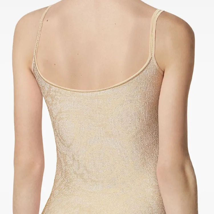 VERSACE Knit Dress 'Light Sand'-5