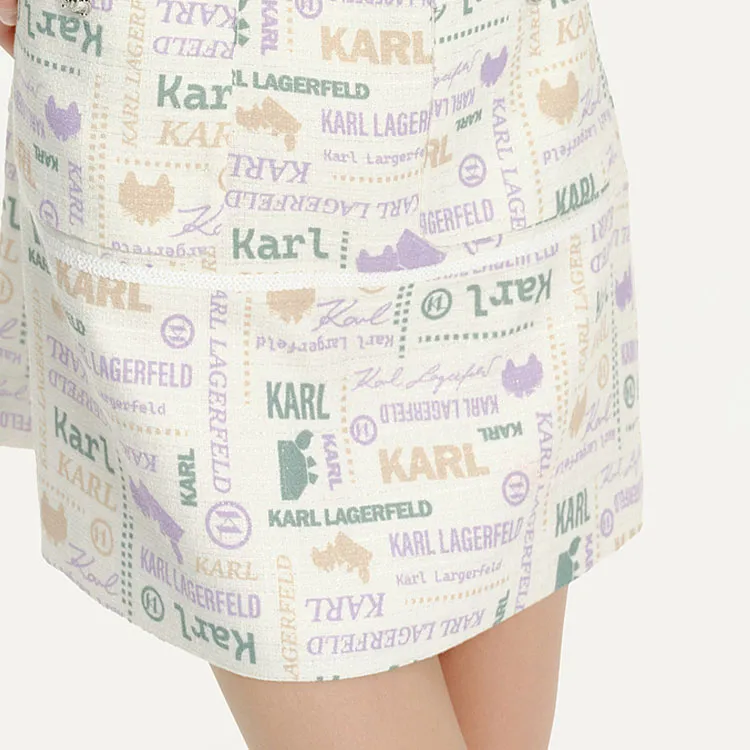 KARL LAGERFELD SS24 Sleeveless Dress Women's White-4