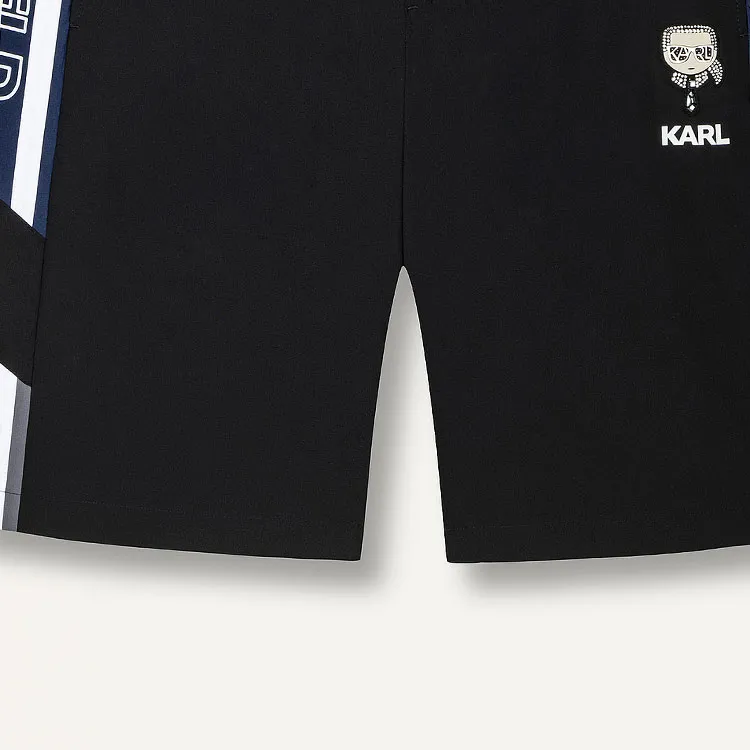 KARL LAGERFELD SS24 Casual Shorts Men's Black-5