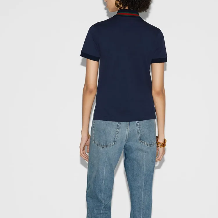 GUCCI Polo Shirts Women's Navy-2