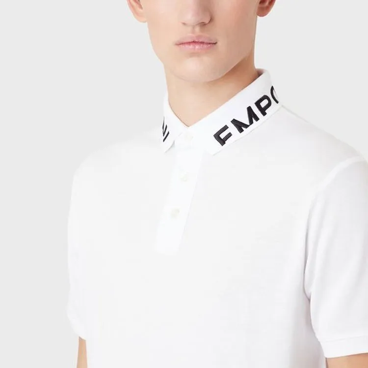 EMPORIO ARMANI SS23 Polo Shirt Men's White-4