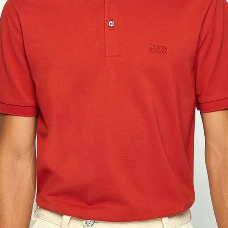 HUGO BOSS Polo Shirt Men's Orange Red-5