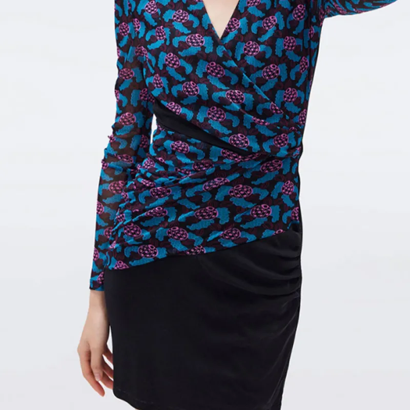 DVF Diane Von Furstenberg FW23 Long-Sleeved Dresses Women's Multicolor-3