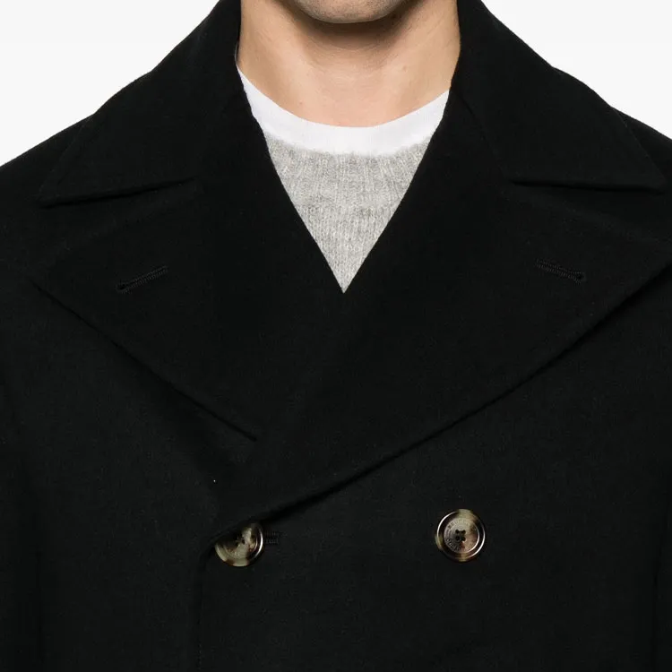 Brunello Cucinelli Double Breasted Straight Hem Coat-3
