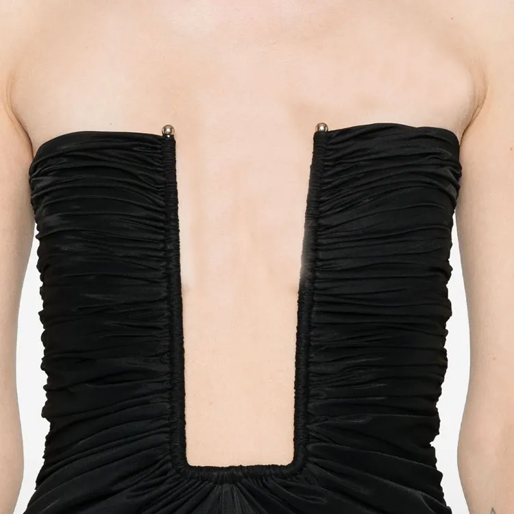 Christopher Esber Strapless Plunging neck Maxi Dress-4