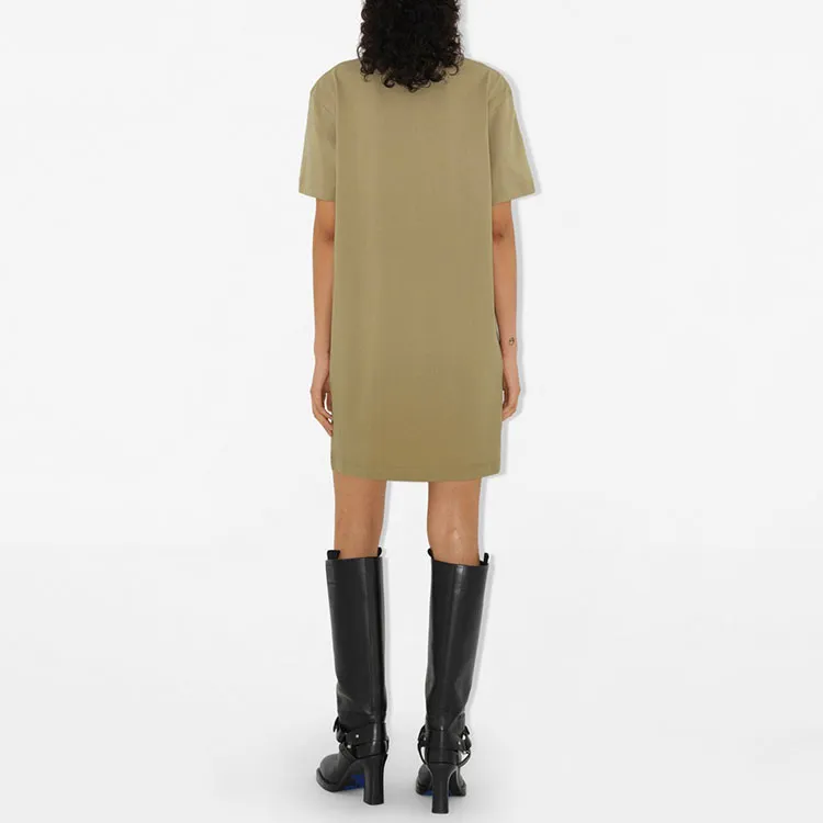 Burberry Ekd Embroidered T Shirt Dress-2