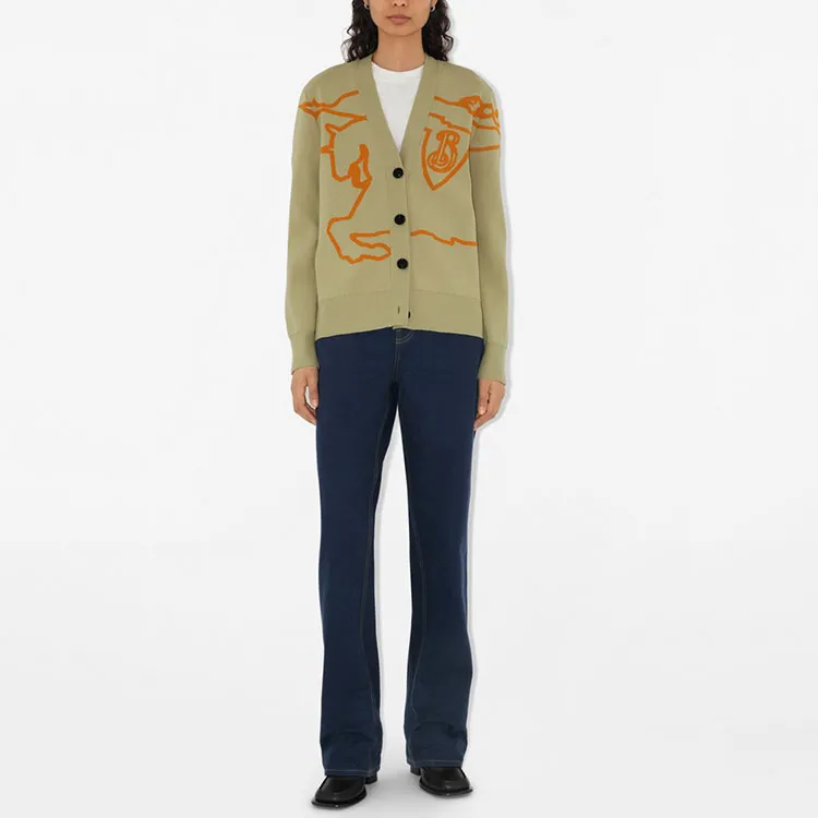 Burberry Ekd V Neck Buttoned Cardigan-1