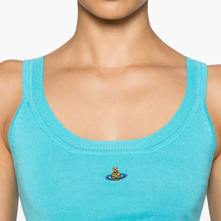 Vivienne Westwood Orb Embroidered Knit Cropped Top-4
