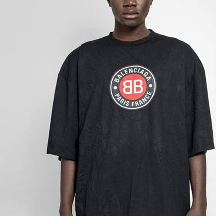Balenciaga T-Shirts Men Black - POIZON Balenciaga T-Shirts Men Black - POIZON