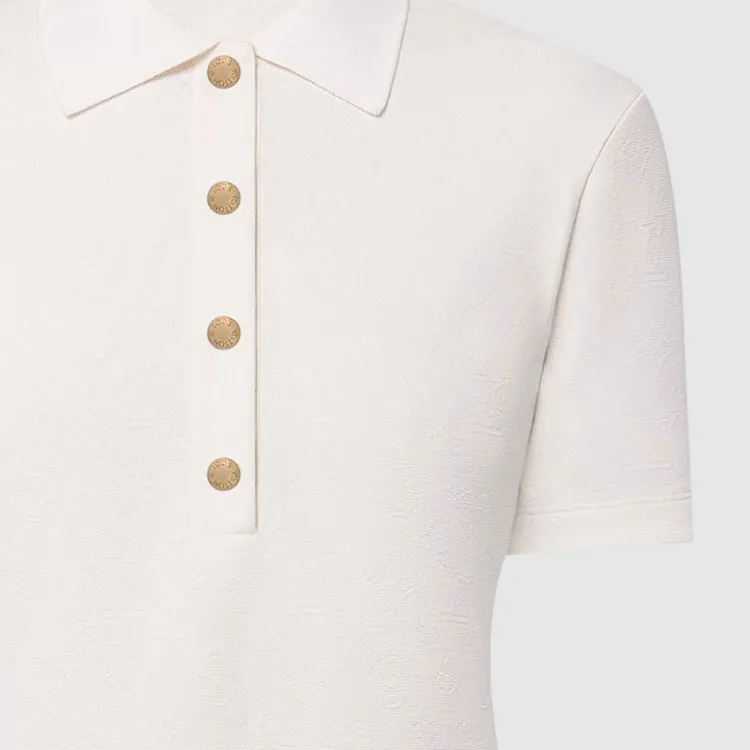 LOUIS VUITTON 1AFYSN Monogram Piqué Polo Top-3