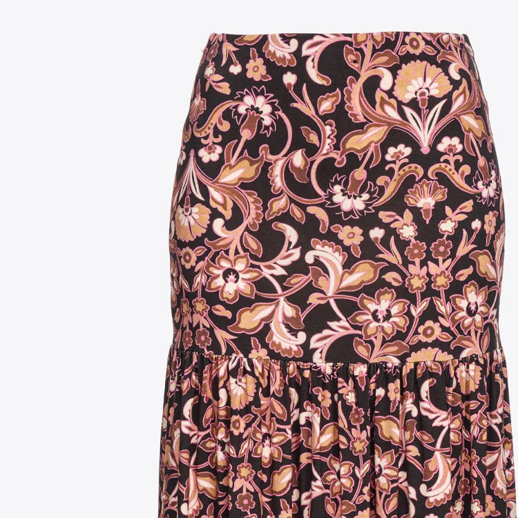 PINKO SS24 Casual Long Skirt Women's Brown-2