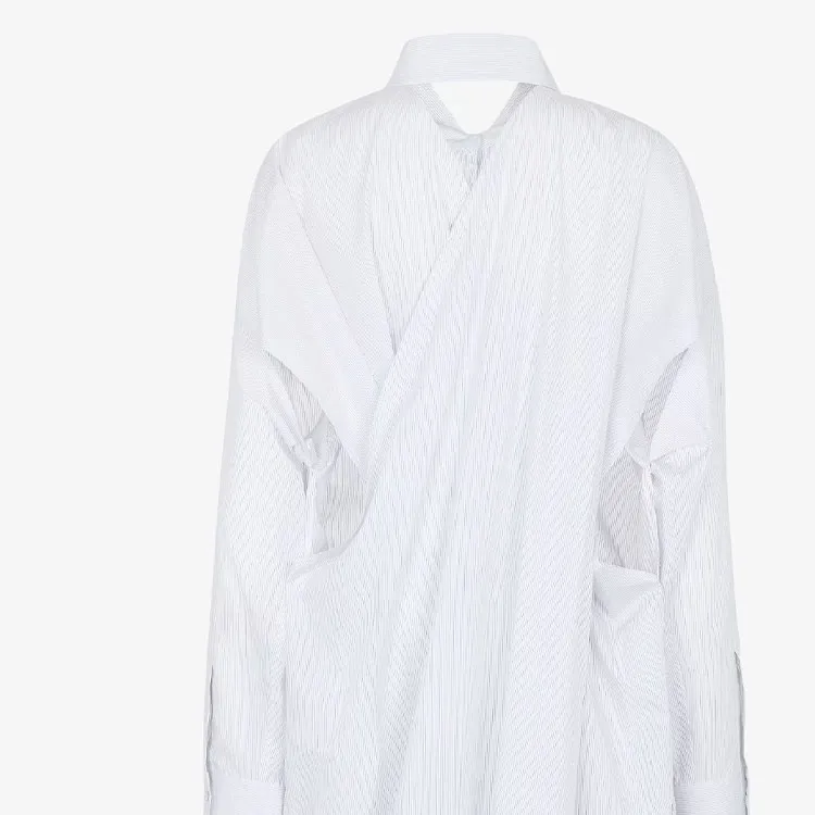 FENDI SS24 Long Sleeved Dress Women's White-3