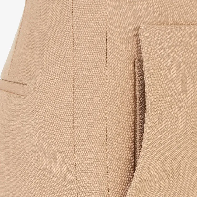 FENDI Mini Skirt Effect Straight Cut Shorts-3