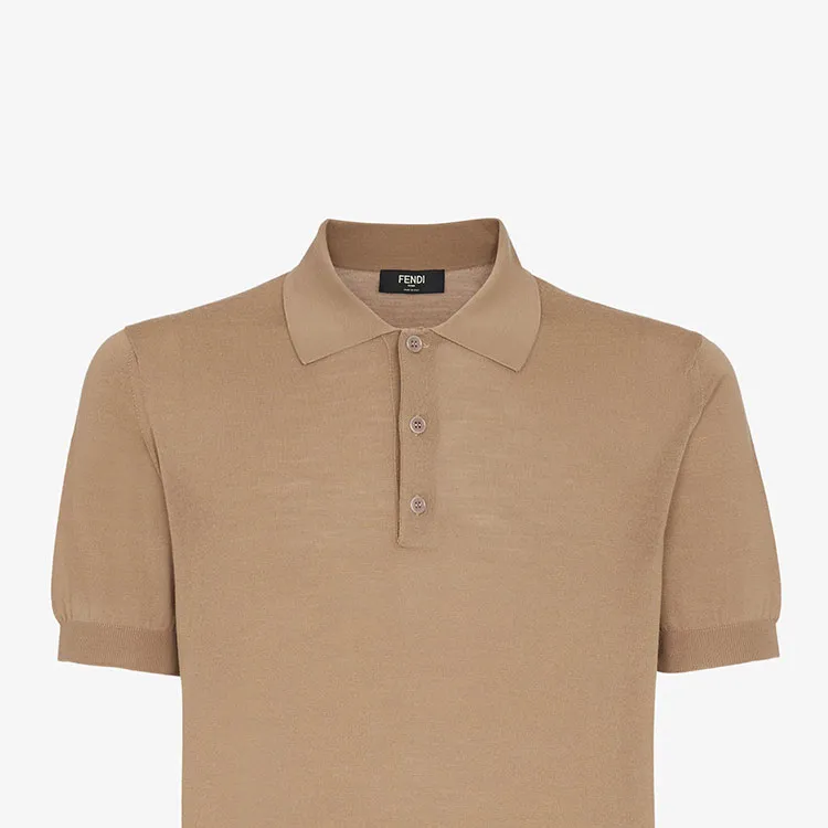 FENDI Ff Embossed Short Sleeved Polo Shirt-4