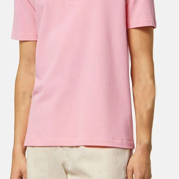 VERSACE Polo Shirts Men Pink-5