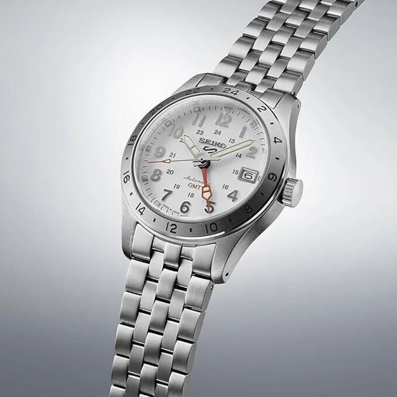 SEIKO Automatic Mechanical Movement Watch Men's Watches White Dial-2