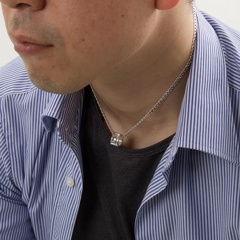 GUCCI 925 Sterling Silver Necklaces Unisex Silver-2