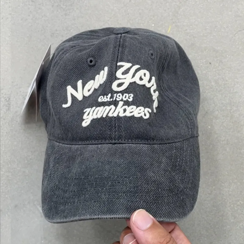 MLB   Baseball Caps Unisex Gray-4