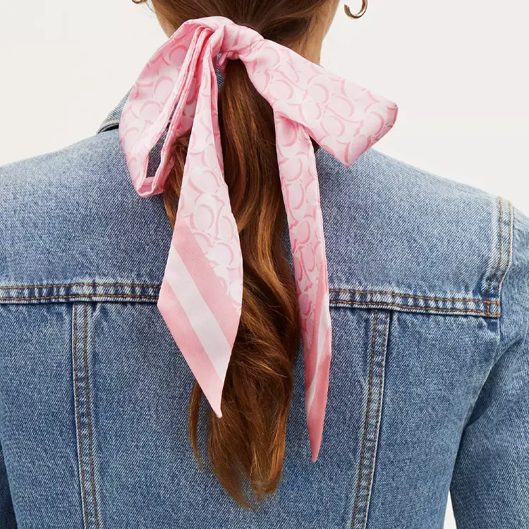 COACH Silk Scarves Women's Pink-1