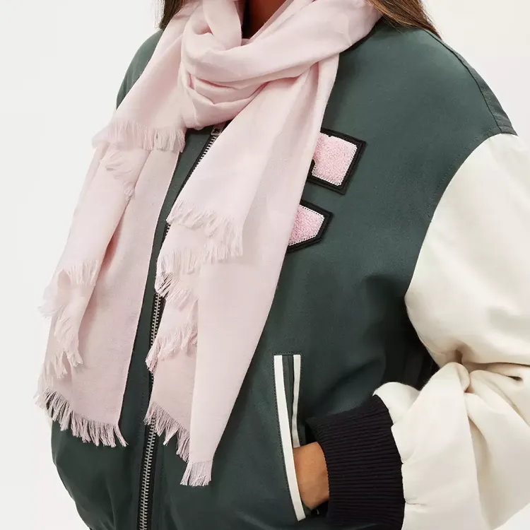 COACH Wool Knit Scarves Women's Pink-1