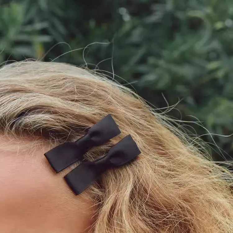 ZARA Polyester Hair Clips Women's Black-3