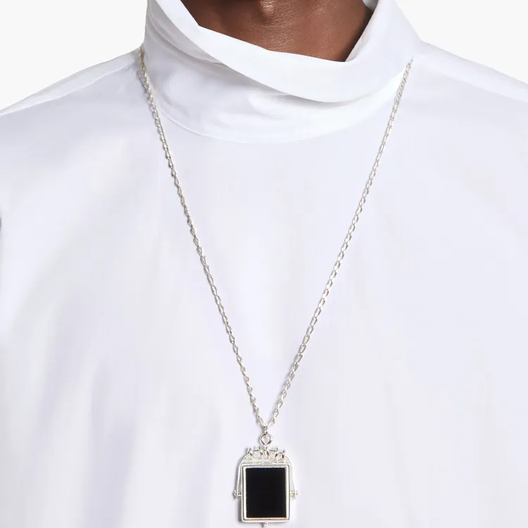 DRIES VAN NOTEN Stone pendant Necklace-2