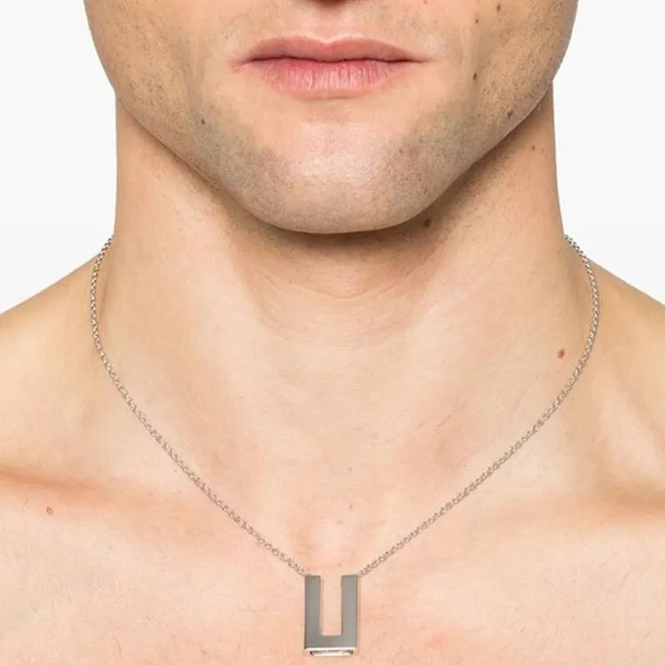 TOM WOOD Square Pendant Necklace-2