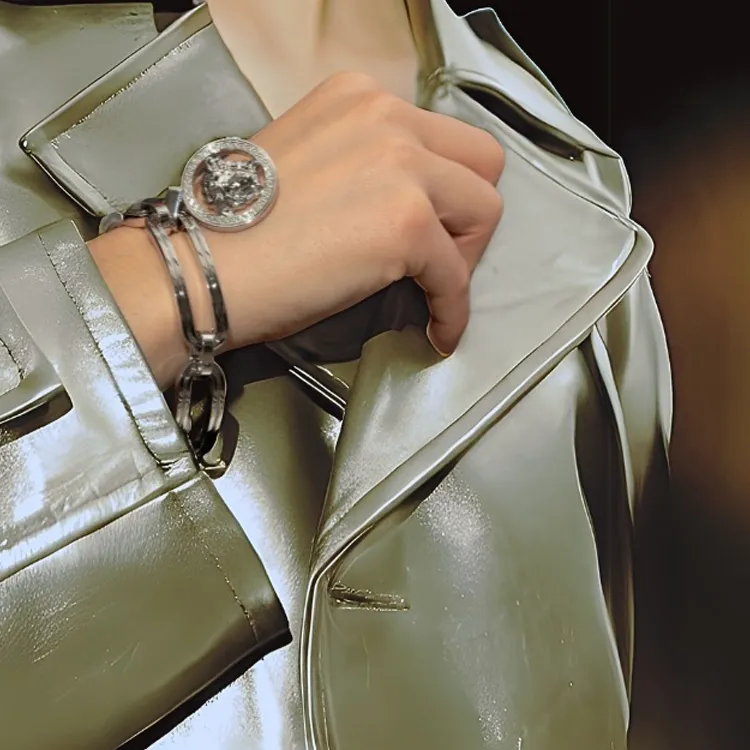 VERSACE Medusa Chain Linked Bracelet-1