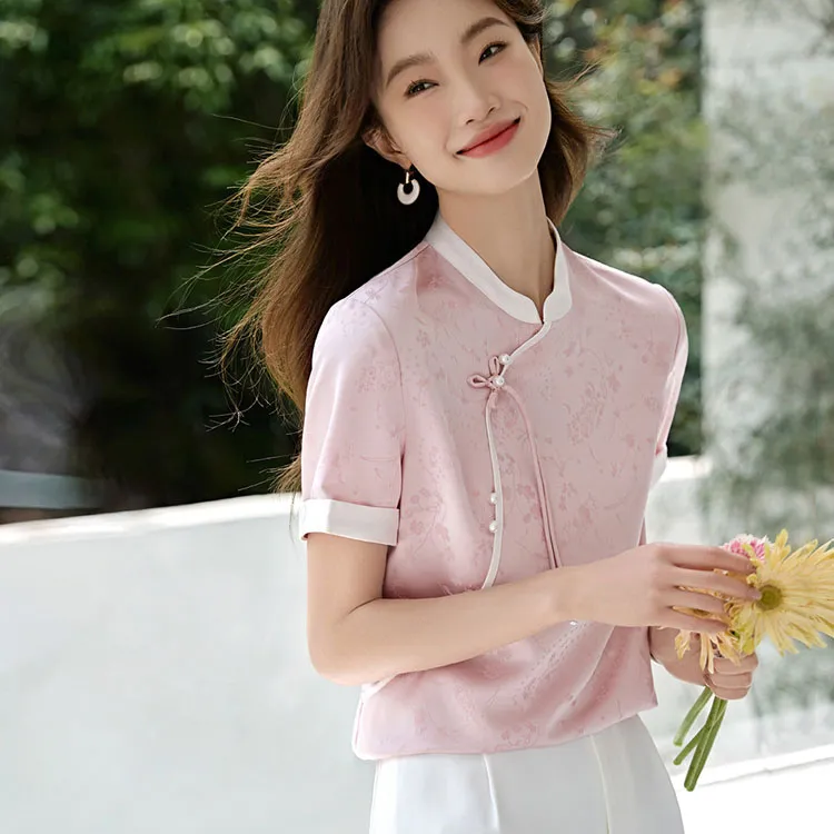 Mo Han Yi Mei Shirt Women's Mousse Pink-3