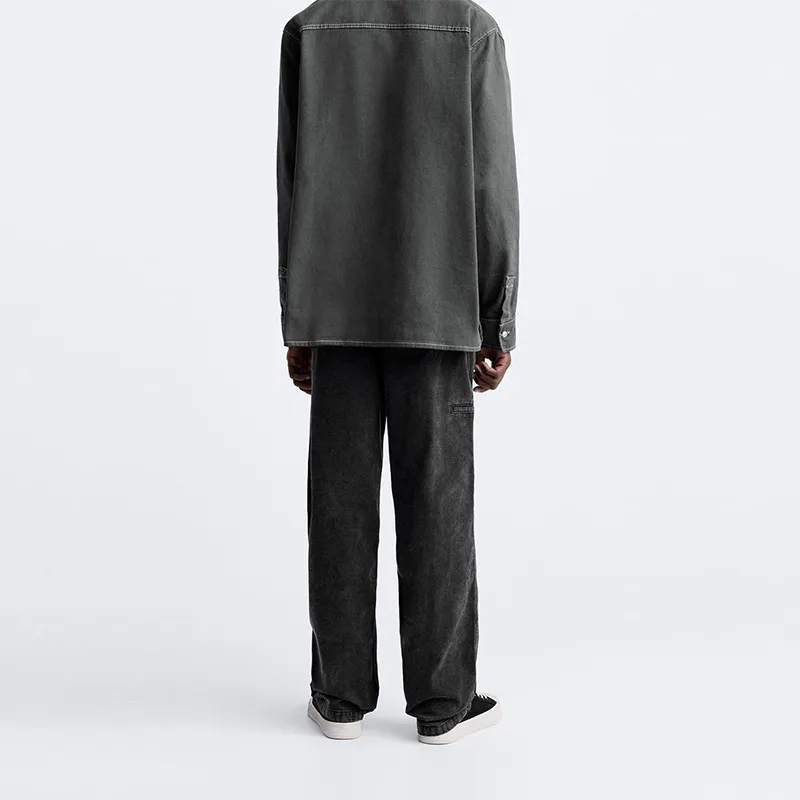 ZARA Jeans Men Dark Gray-3
