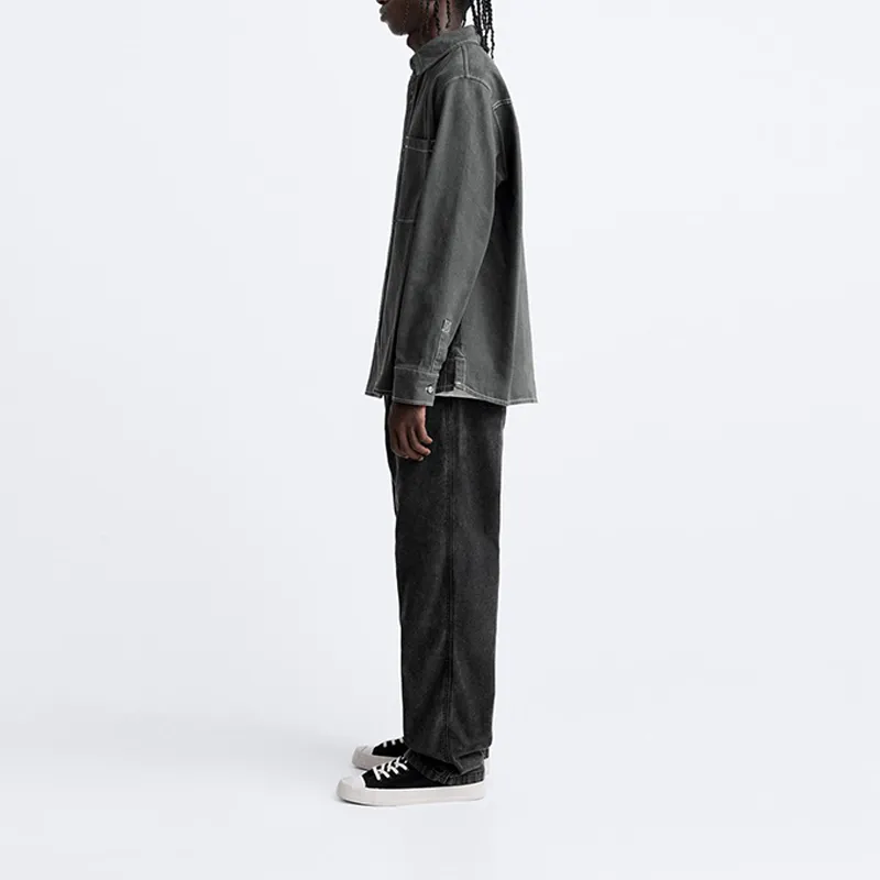 ZARA Jeans Men Dark Gray-4