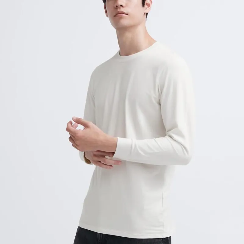 UNIQLO Thermal Tops Men's White-1